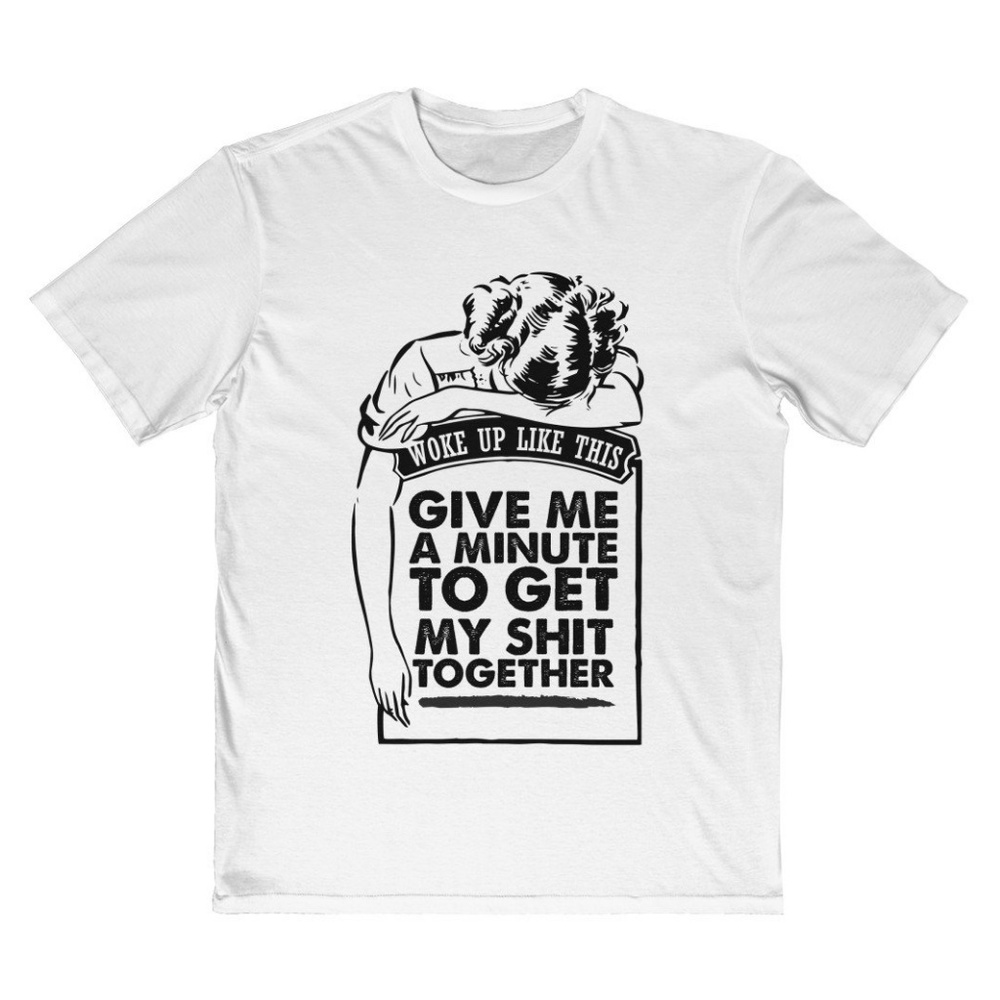 Drunk Girl White Funny Hung Over Party Tee